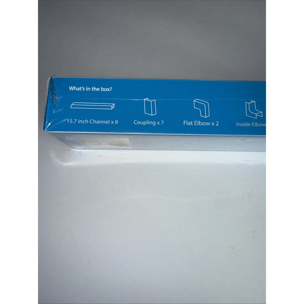 NEW 125in Cord Hider -‎ Yecaye One-Cord Channel Cable Concealer - Cord Cover